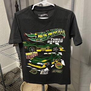 Hot Wheels Thrill Seeker Kids Black T-Shirt